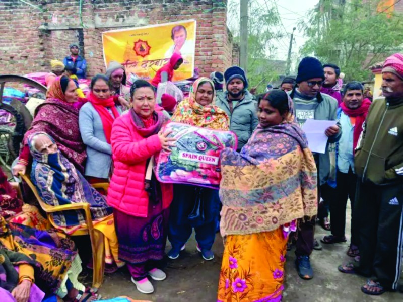 वीरगञ्ज महानगरद्वारा चिसो प्रभावितलाई कम्बल वितरण, विपन्न वर्गलाई राहत