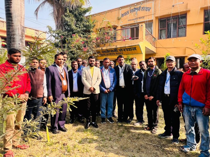 खानेपानी मन्त्री प्रदीप यादवद्वारा वीरगञ्ज शाखा कार्यालयको निरीक्षण